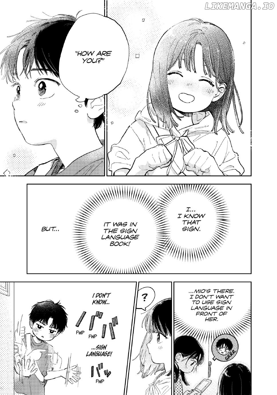 Read A Sign of Affection Manga Online