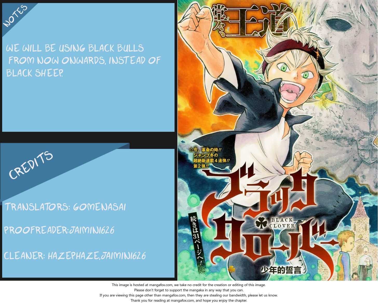 Read Black Clover Manga Online