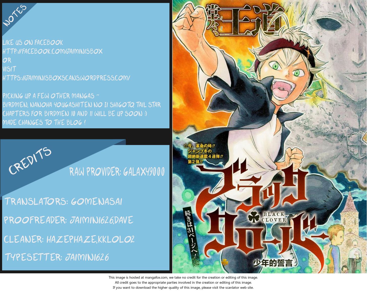 Read Black Clover Manga Online