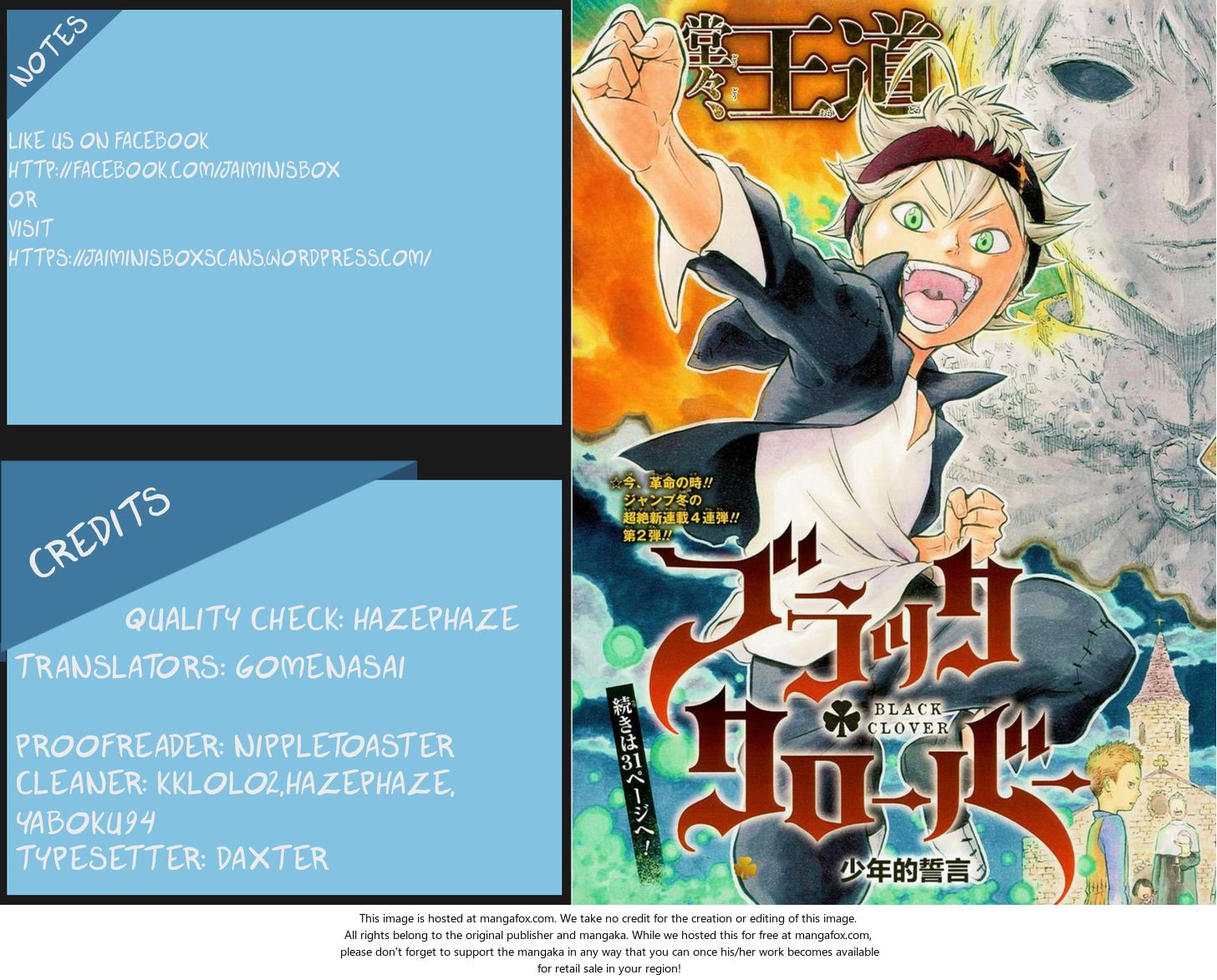 Read Black Clover Manga Online