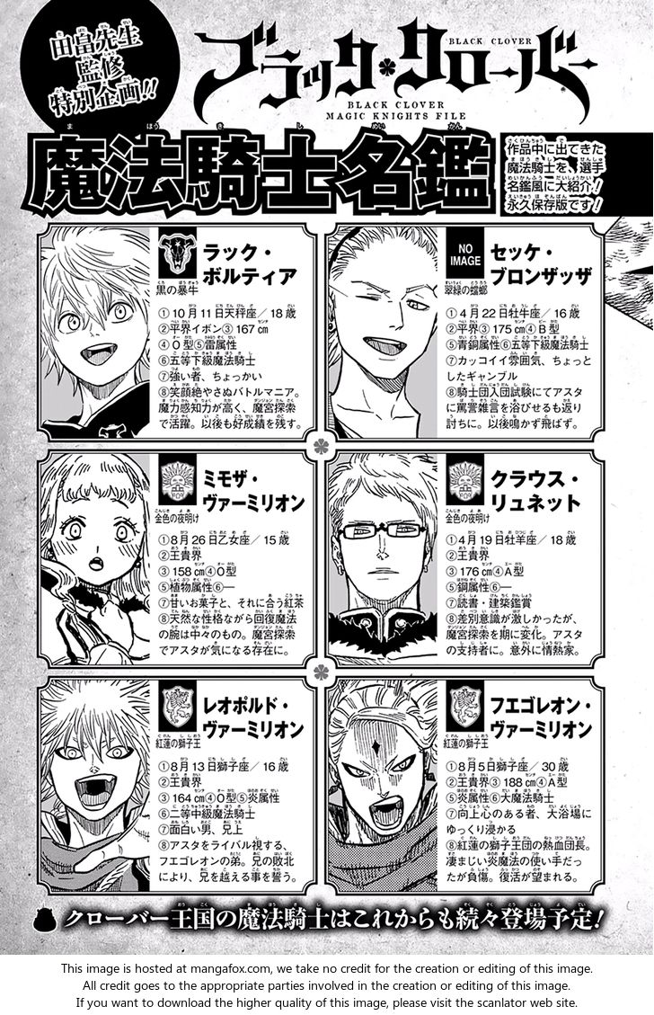 Read Black Clover Manga Online