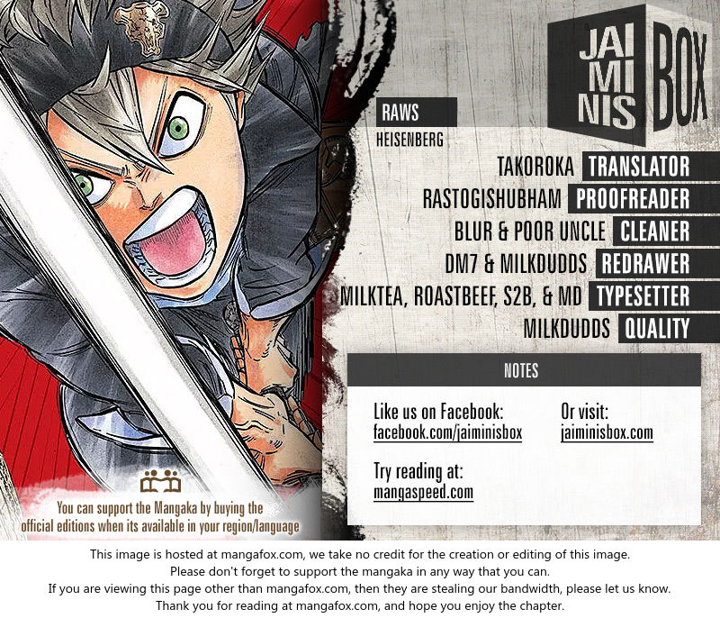 Read Black Clover Manga Online