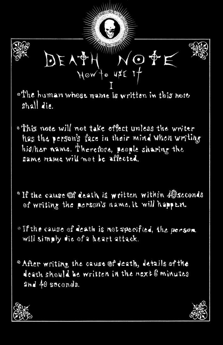 Read Death Note Manga Online