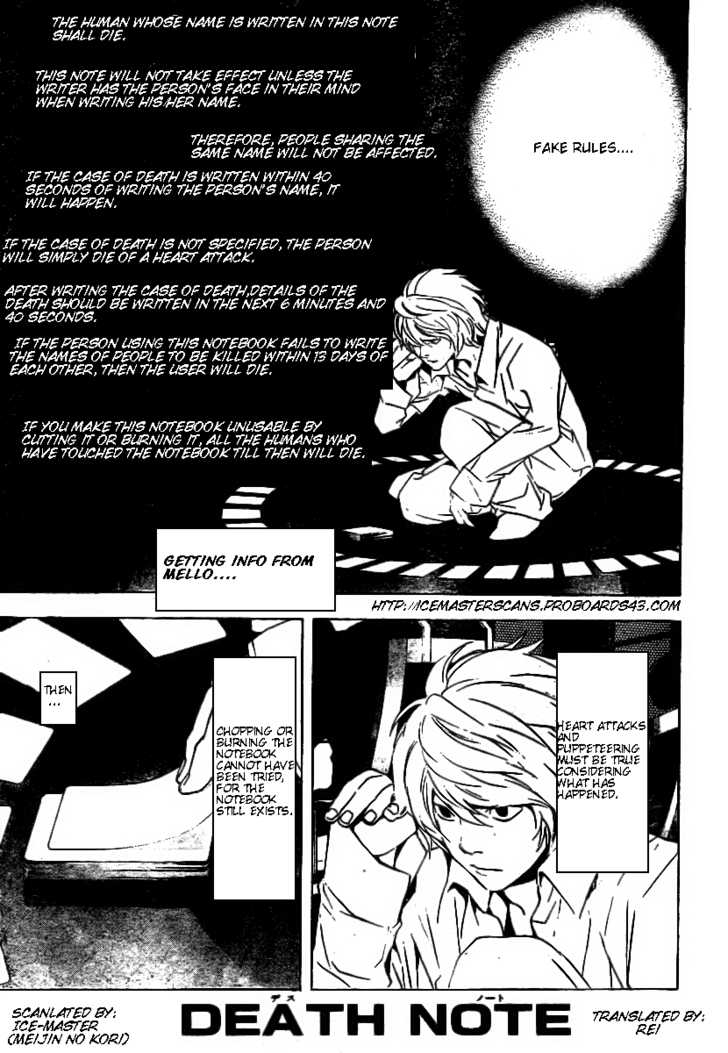 Read Death Note Manga Online