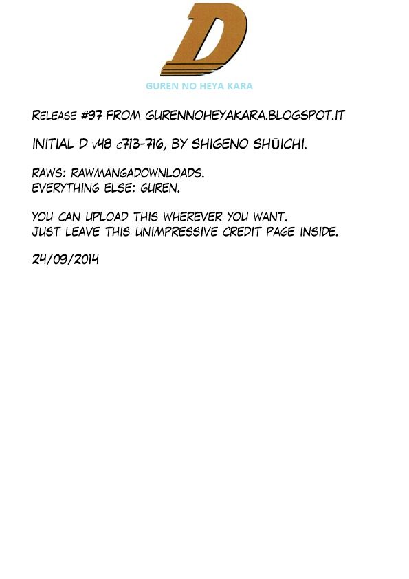 Read Initial D Manga Online
