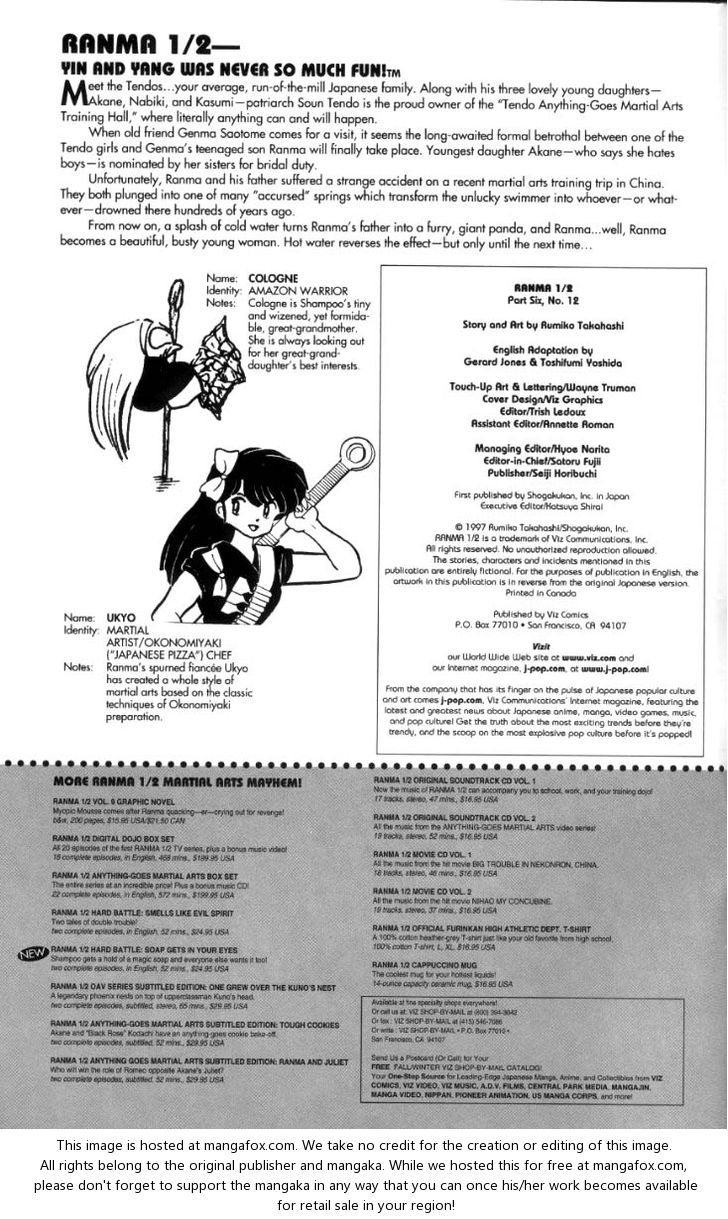 Read Ranma 12 Manga Online