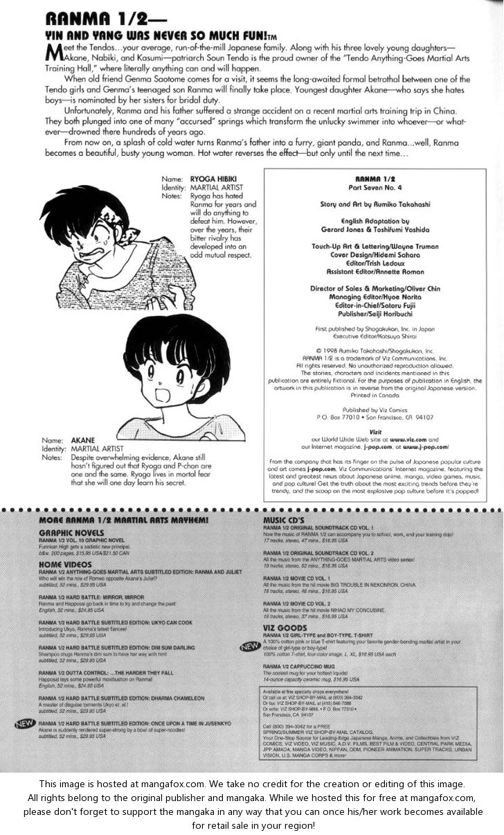 Read Ranma 12 Manga Online