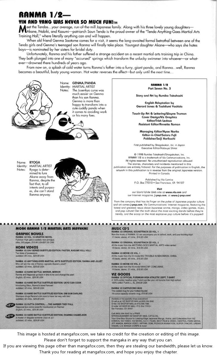 Read Ranma 12 Manga Online