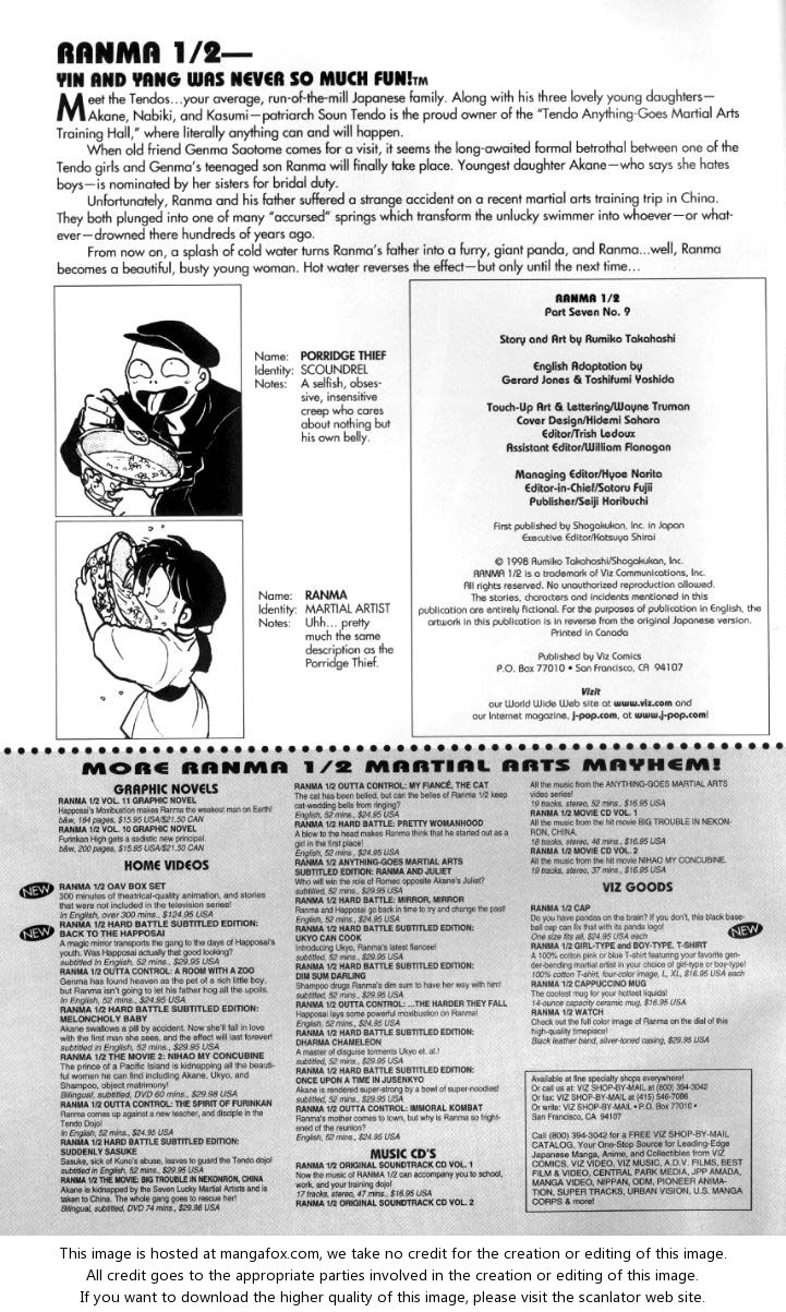 Read Ranma 12 Manga Online