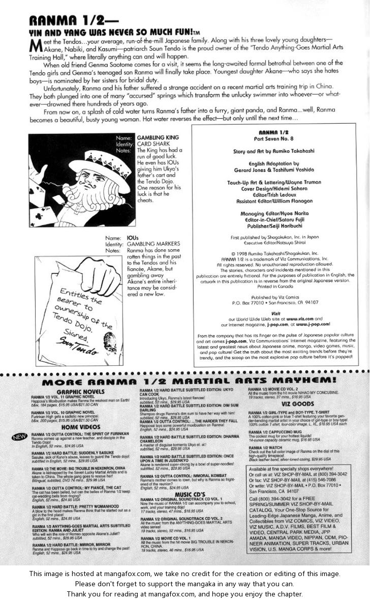 Read Ranma 12 Manga Online