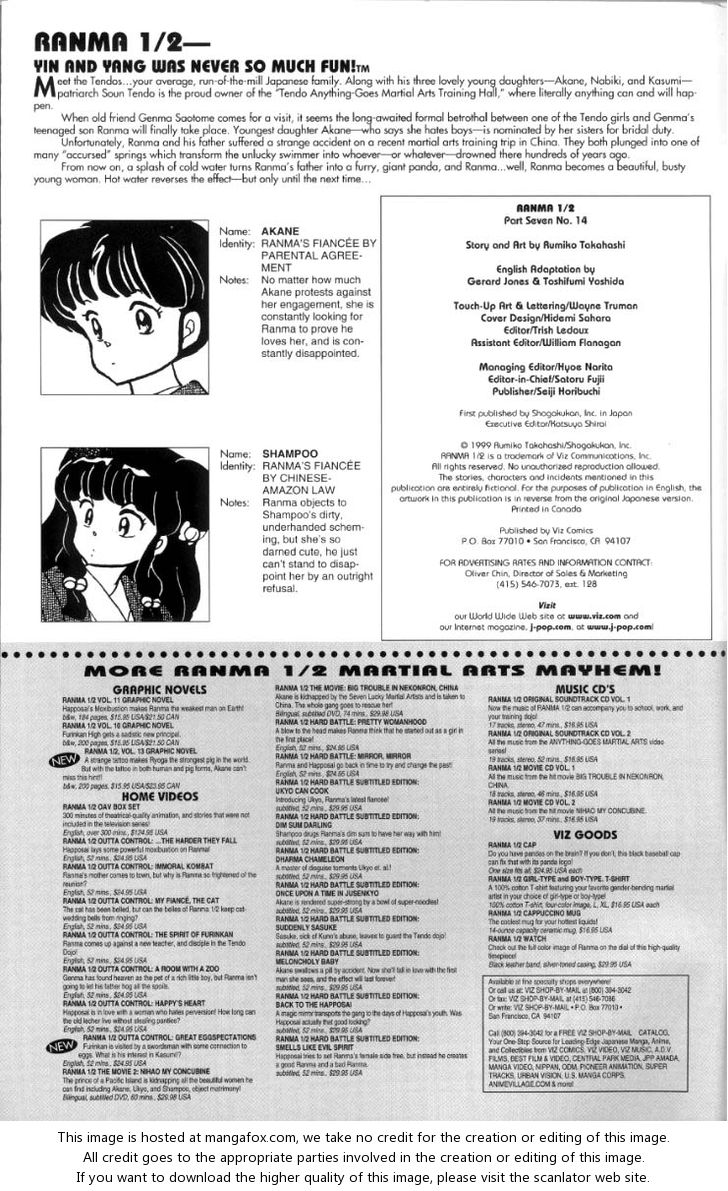 Read Ranma 12 Manga Online