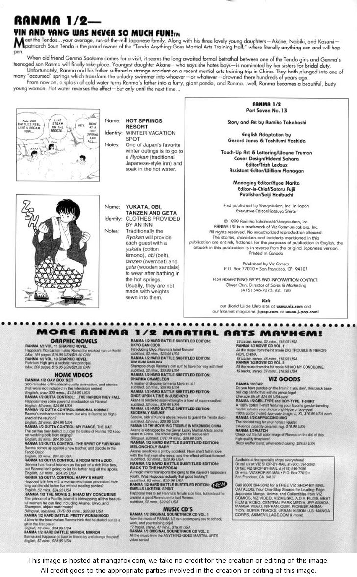 Read Ranma 12 Manga Online