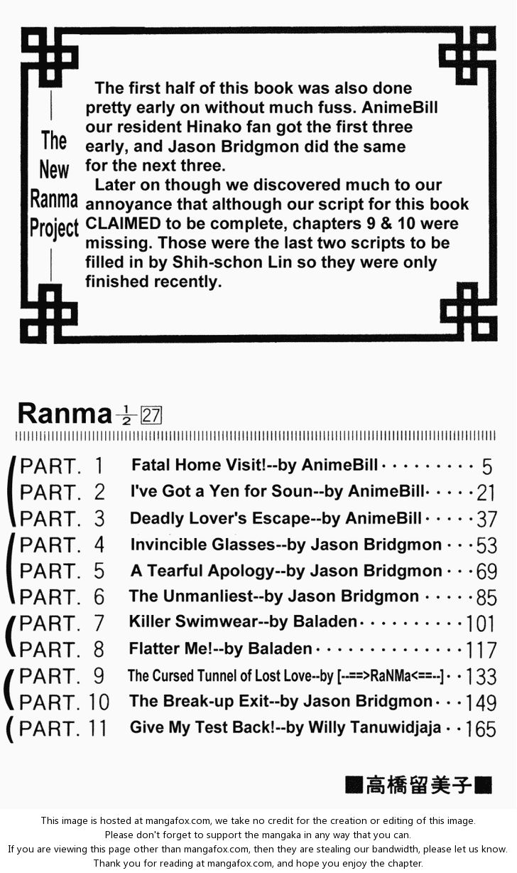 Read Ranma 12 Manga Online