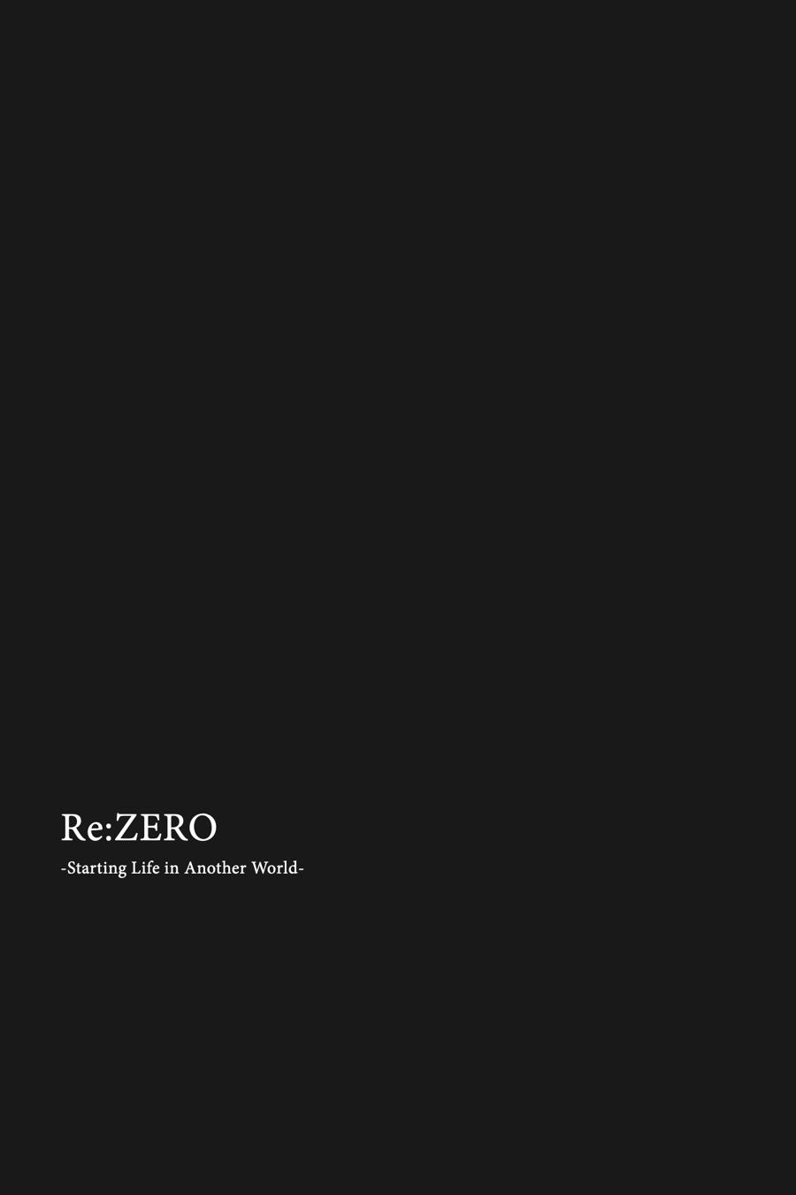 Read Re_ZERO -Starting Life in Another World Manga Online