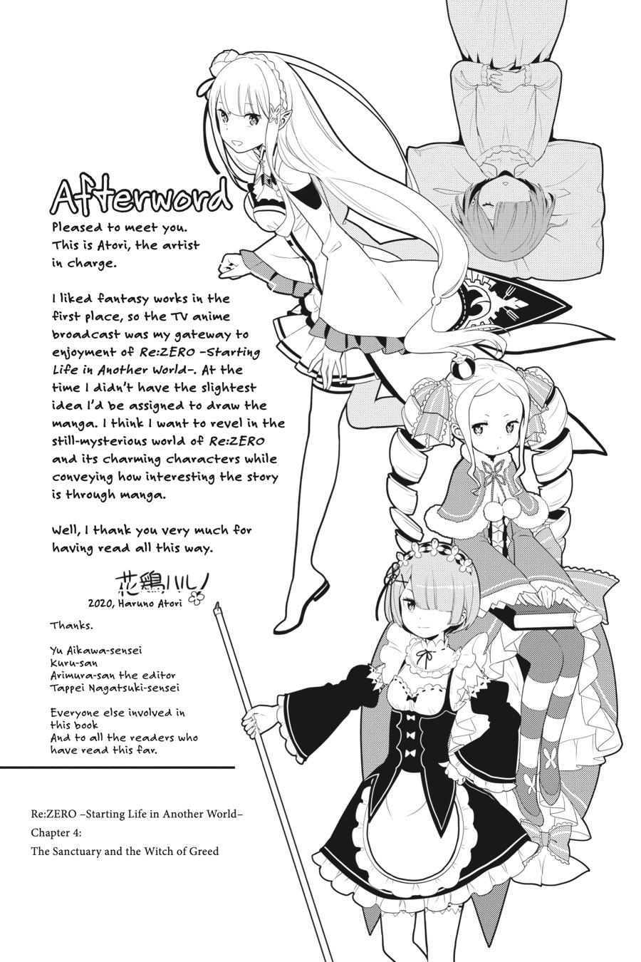 Read Re_ZERO -Starting Life in Another World Manga Online