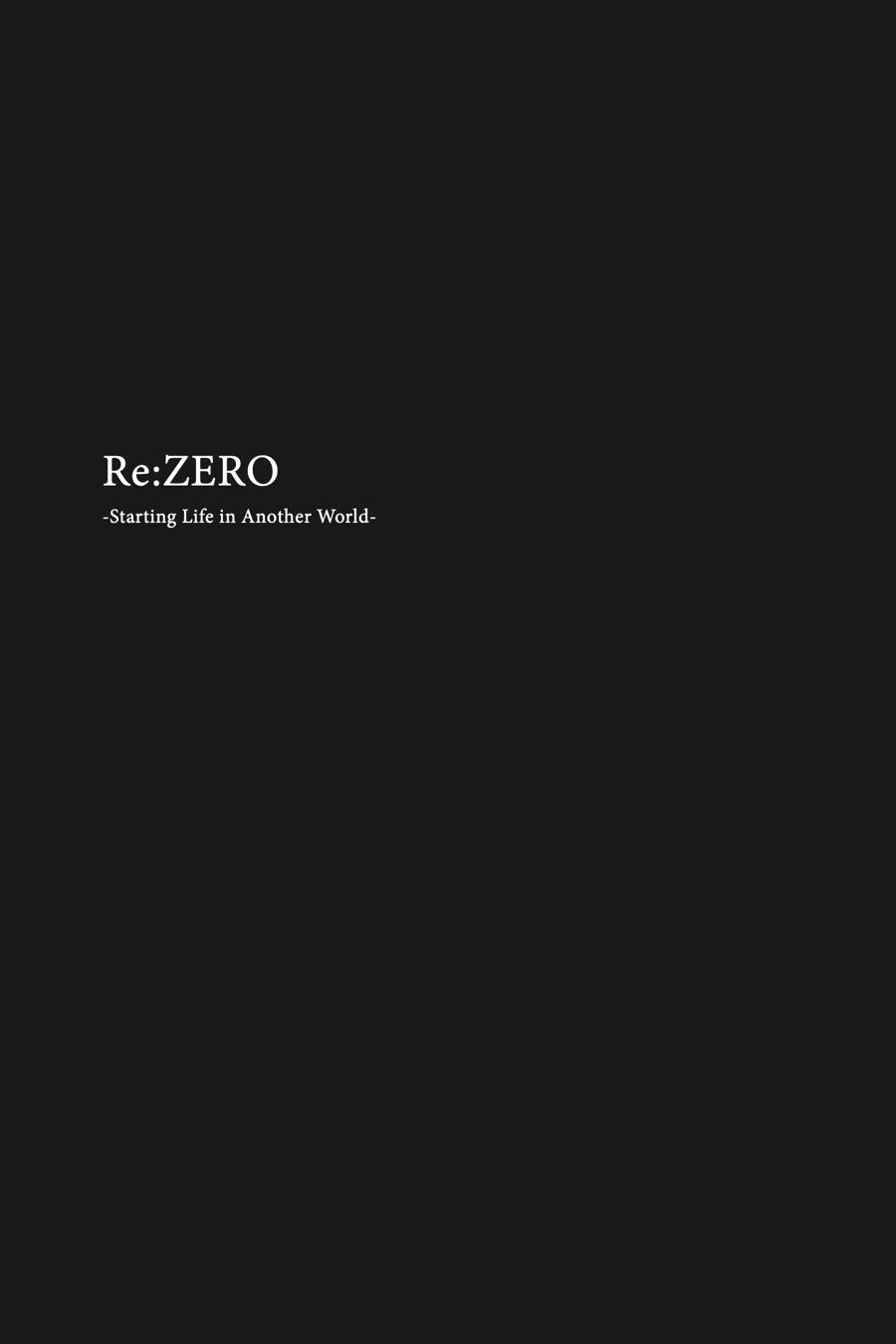 Read Re_ZERO -Starting Life in Another World Manga Online