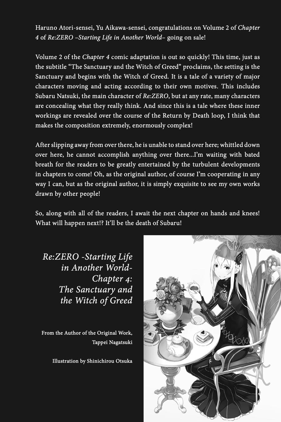 Read Re_ZERO -Starting Life in Another World Manga Online