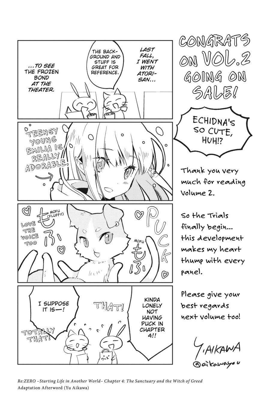 Read Re_ZERO -Starting Life in Another World Manga Online