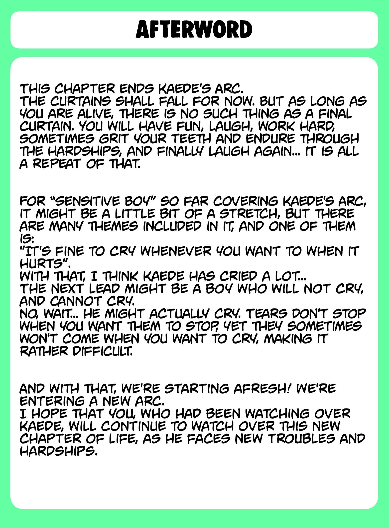 Read Sensitive Boy Manga Online