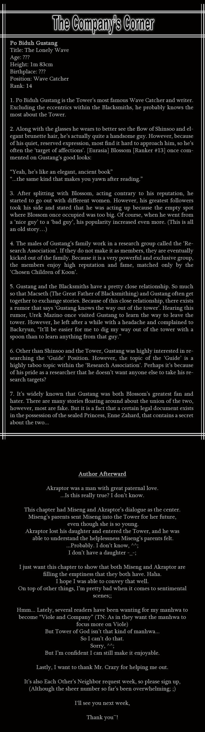 Read Tower of God Manga Online