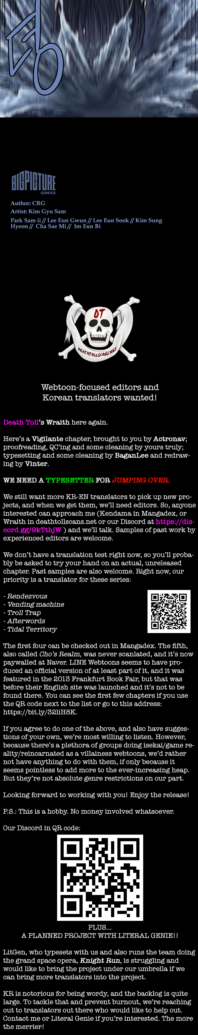 Read Vigilante - Manhwa Manga Online