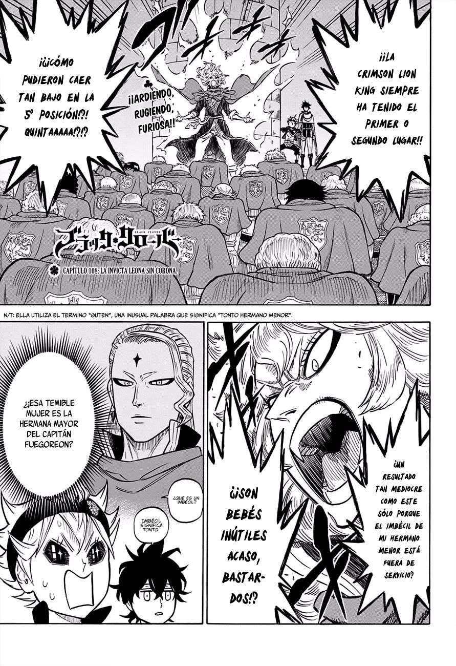 Read Black Clover es Manga Online