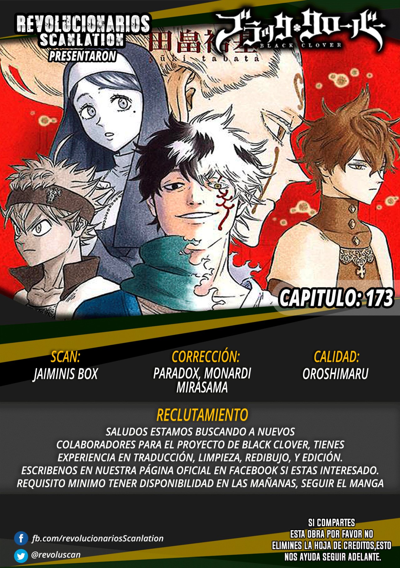 Read Black Clover es Manga Online