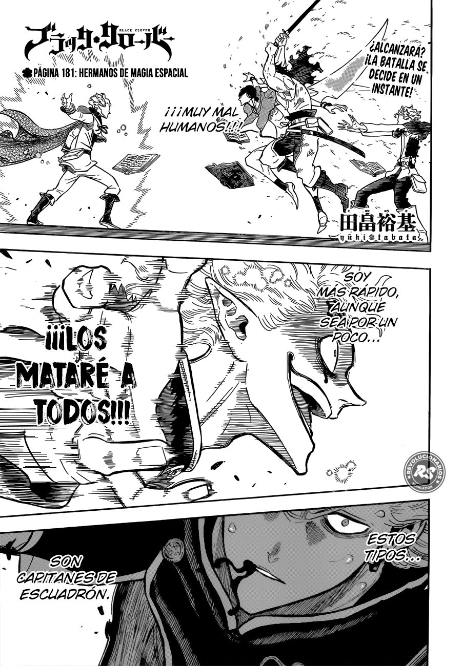 Read Black Clover es Manga Online