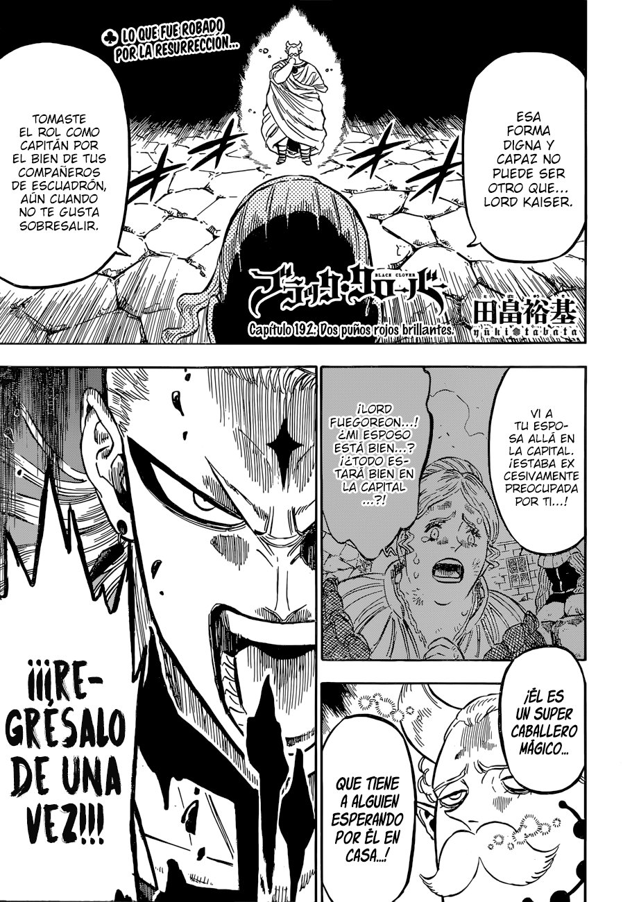 Read Black Clover es Manga Online