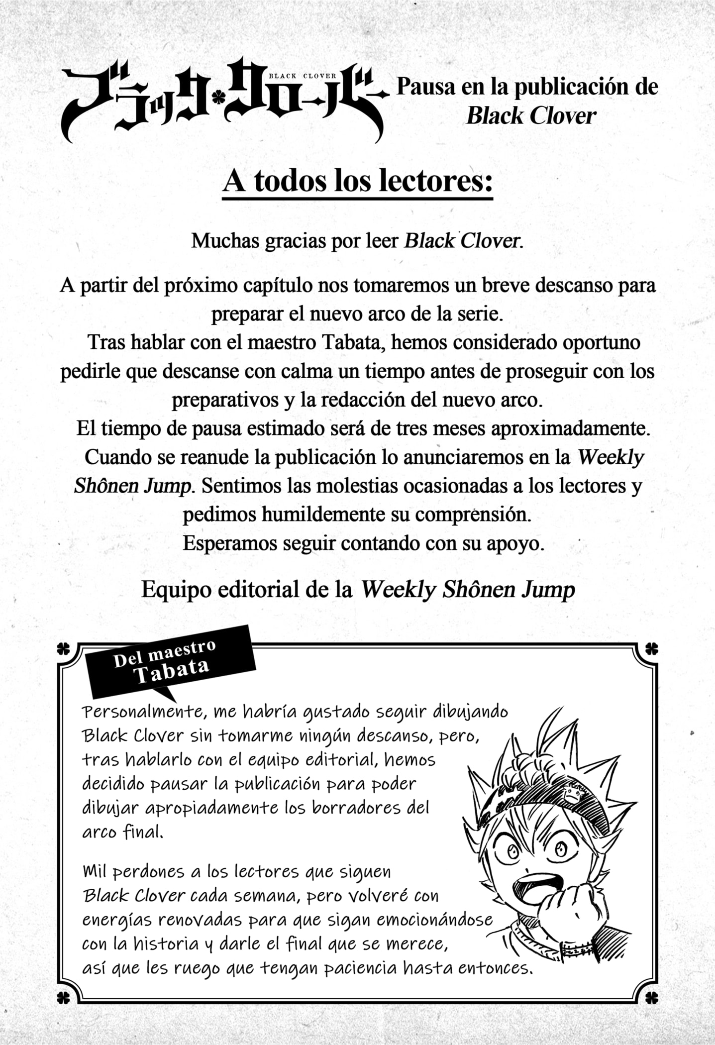 Read Black Clover es Manga Online