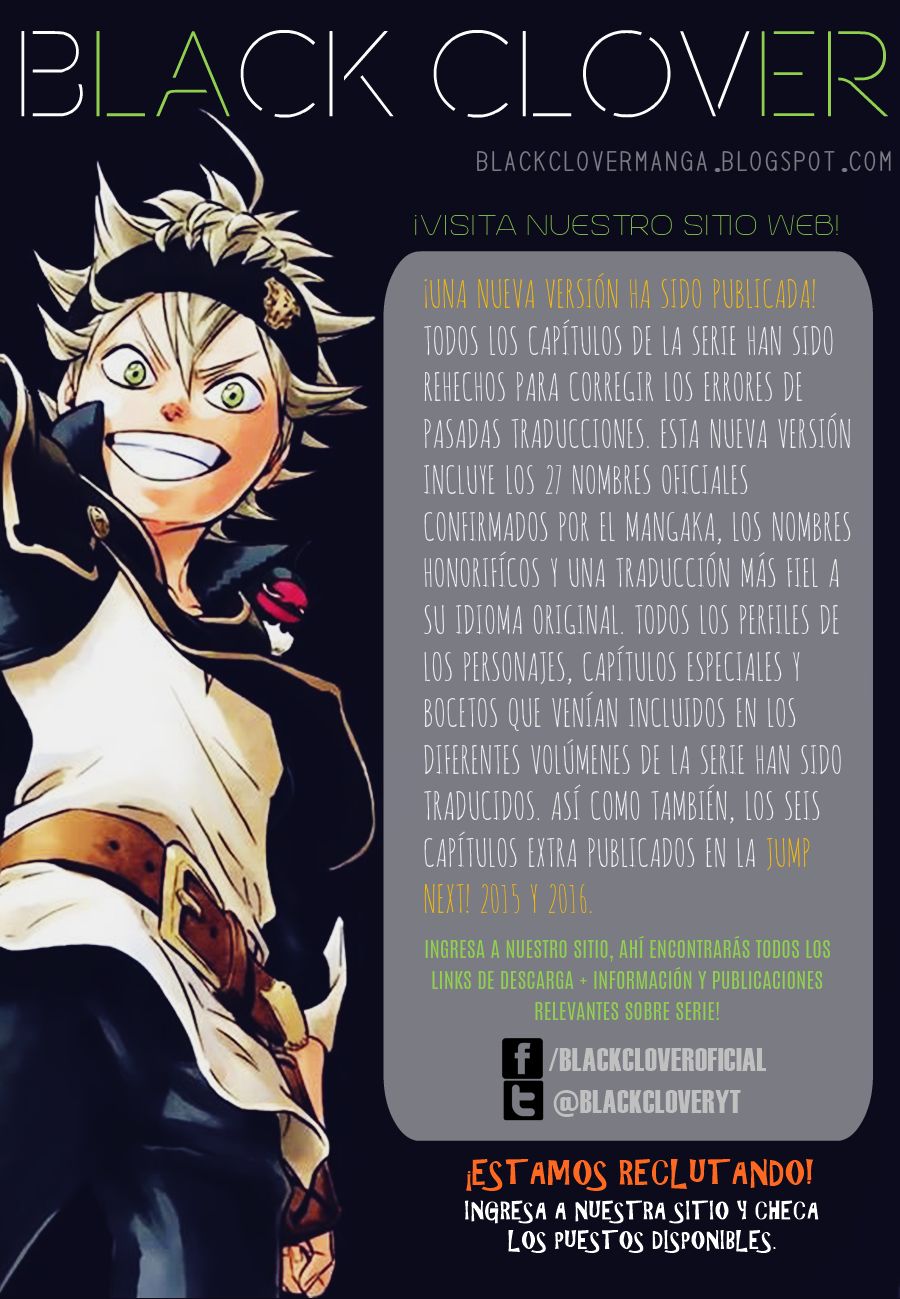 Read Black Clover es Manga Online