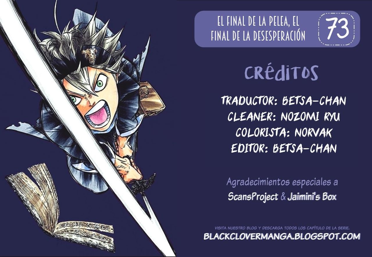 Read Black Clover es Manga Online
