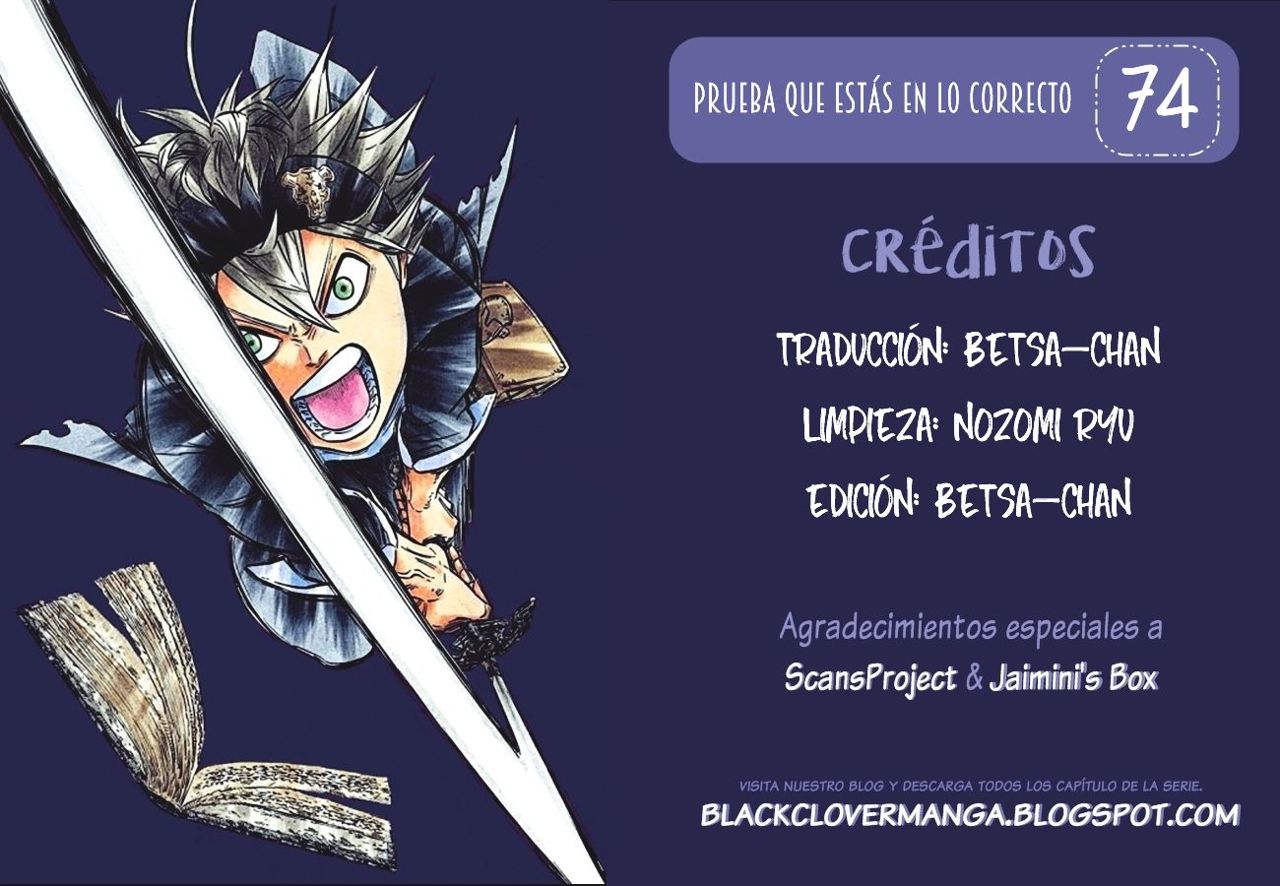 Read Black Clover es Manga Online